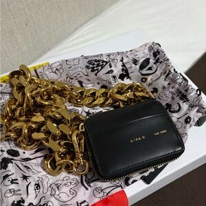 Kara - Black and Gold Chain Bag